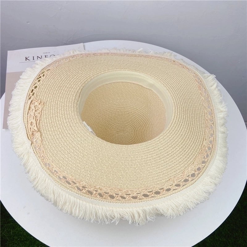 Straw Hat Women's Big-brimmed Sun Hat Seaside Travel Holiday Big-brimmed Sun Hat