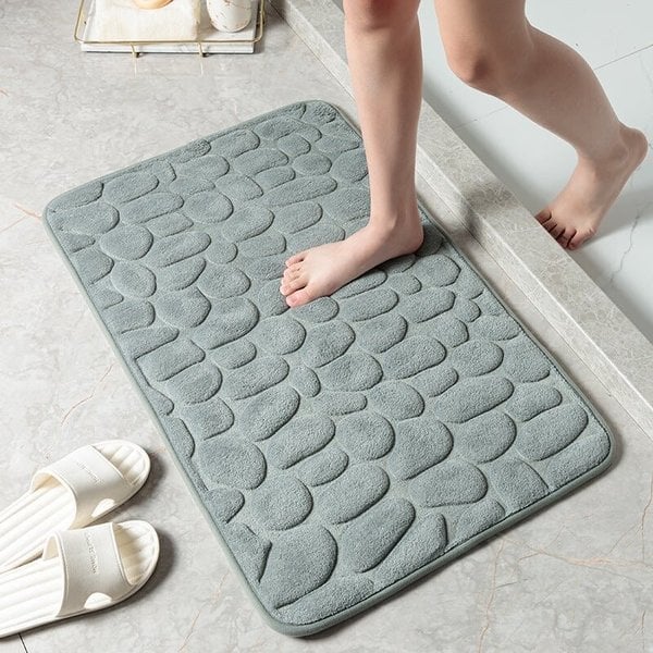 💥Cobblestone Embossed Bathroom Bath Mat