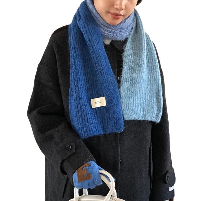 Women's Casual Solid Color Polyester Fleece Scarf