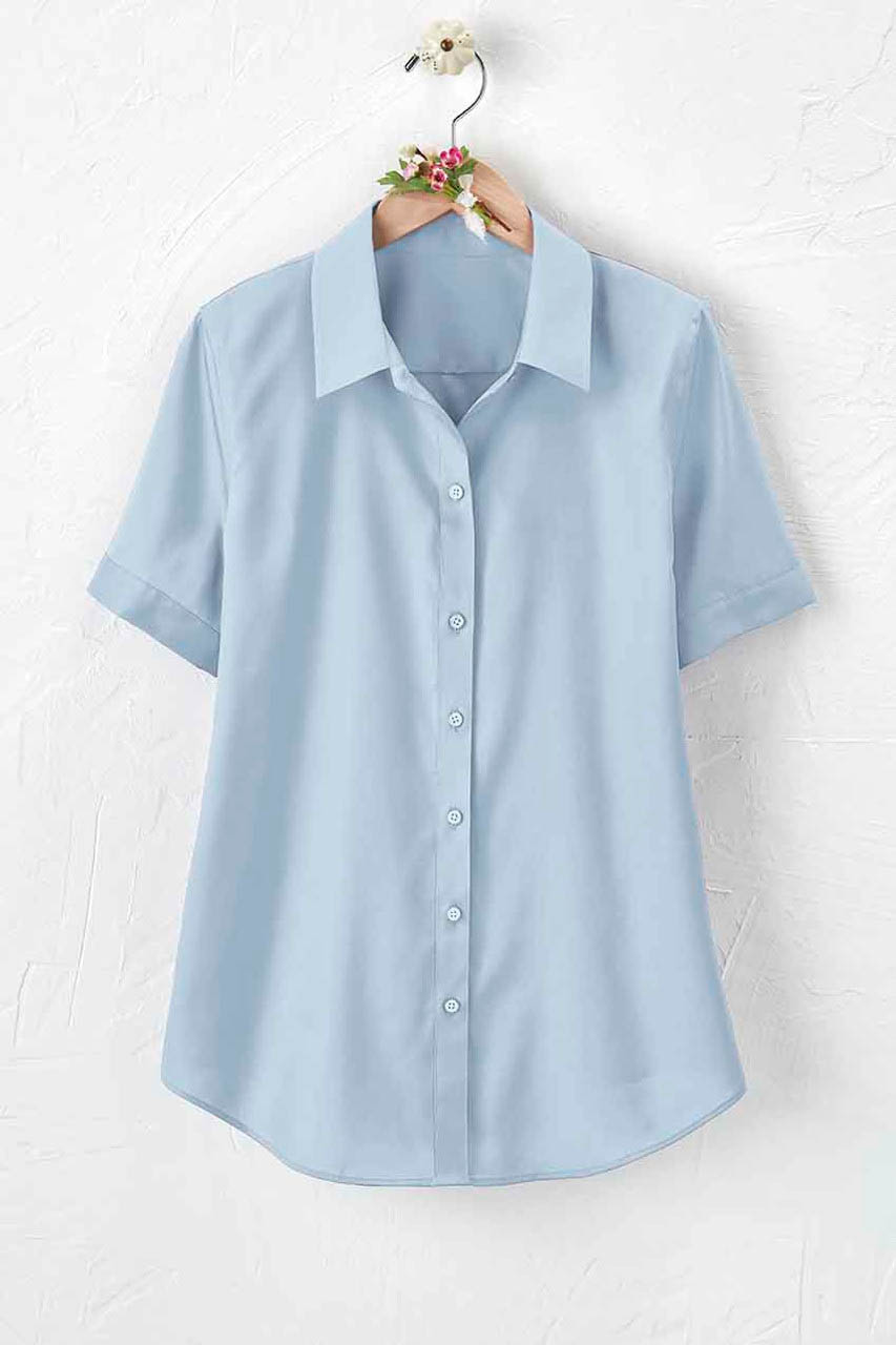 Short Sleeve Stain Stop No-Iron Shirt