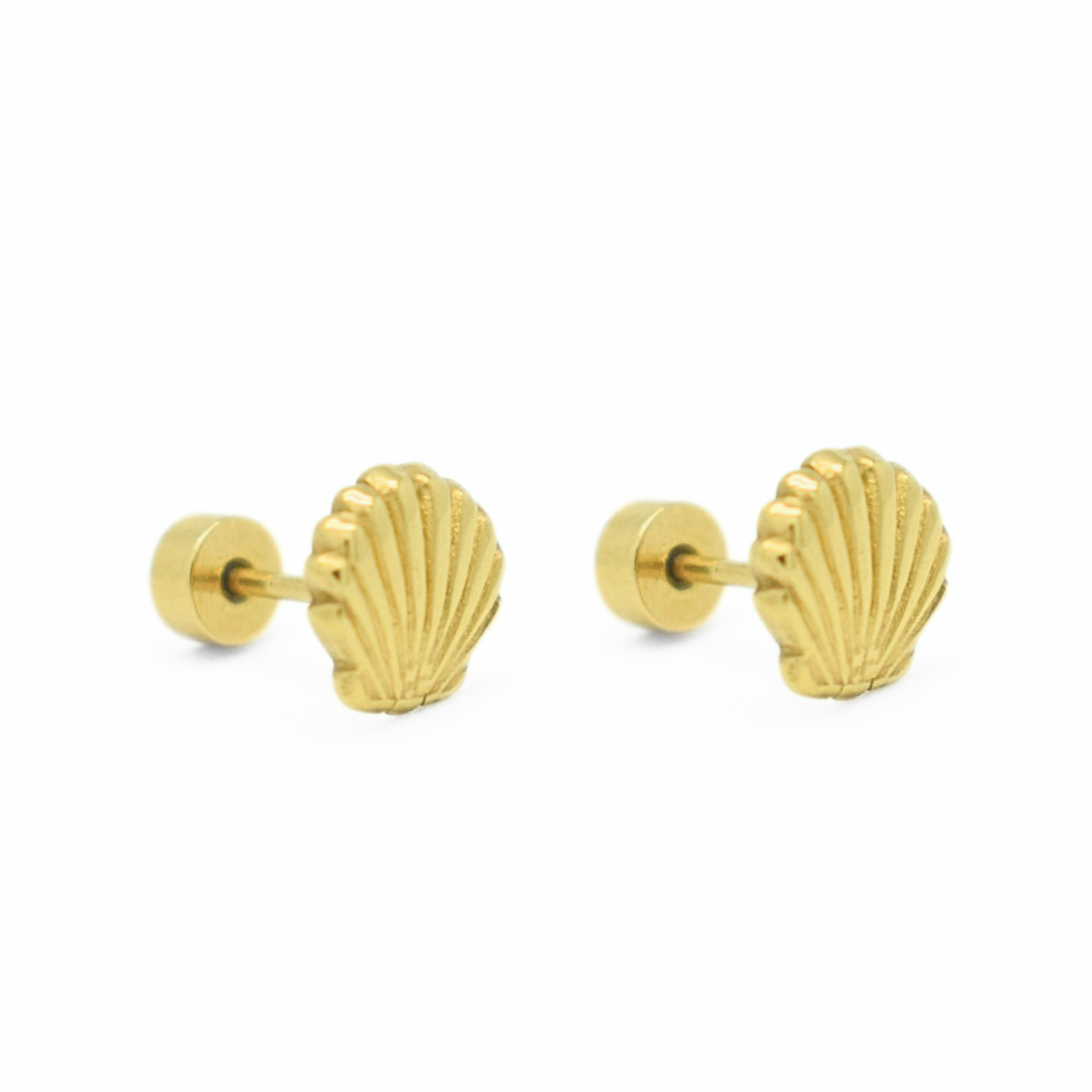 Shell studs - Gold