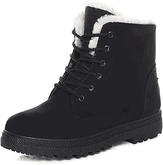 Women Warm Fur Lined Ankle Boots