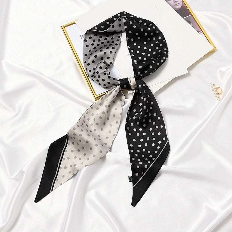 Women's Elegant Sweet Plant Satin Silk Scarf