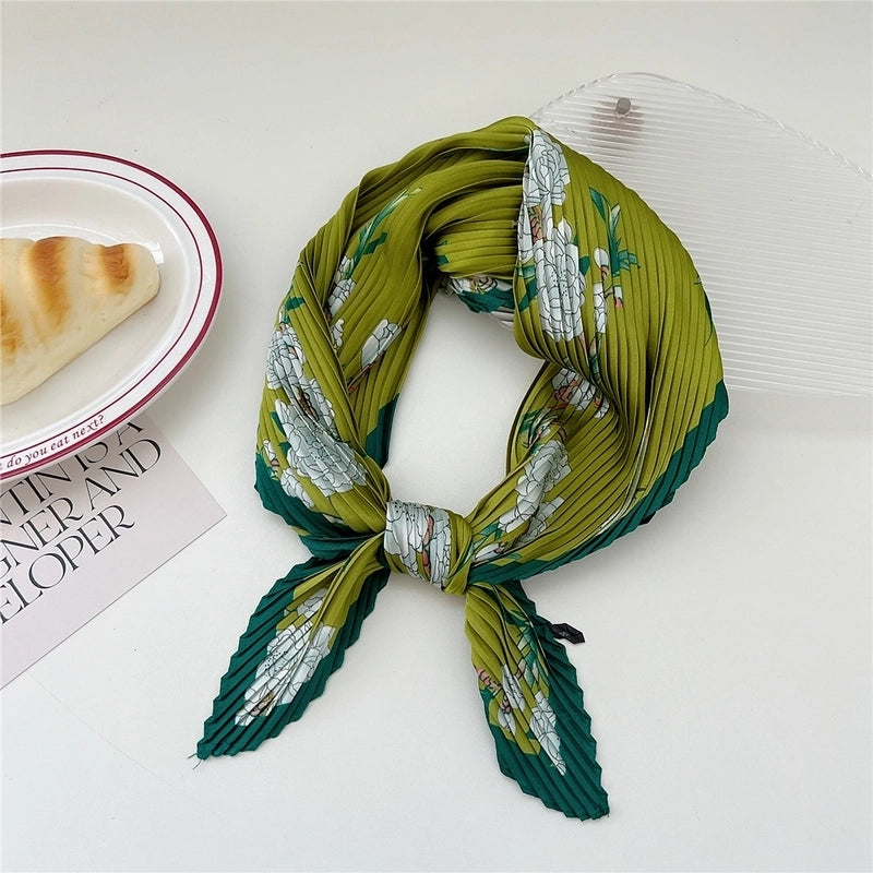 Women's Casual Minimalist Flower Polyester Printing Scarf