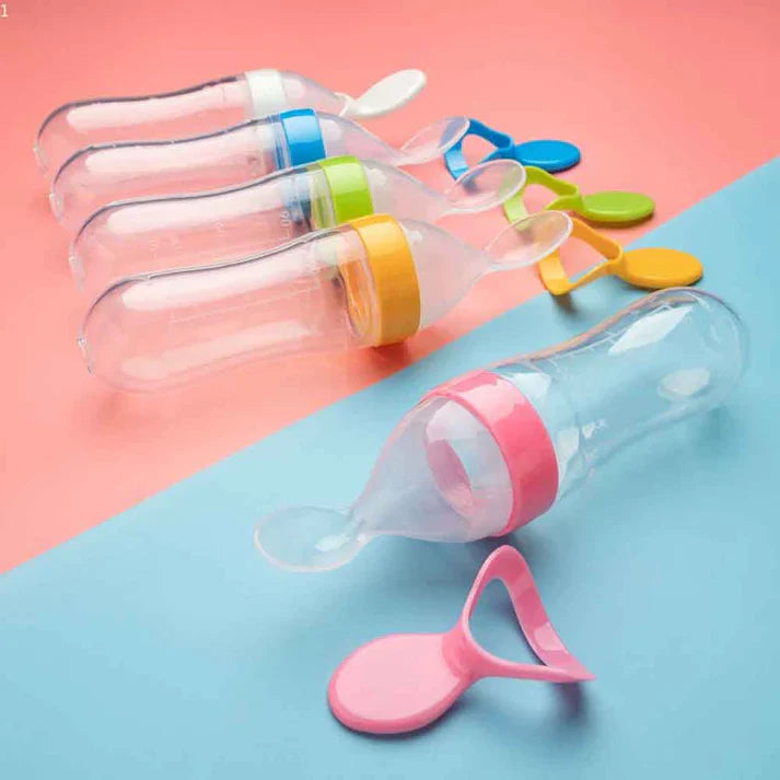 Baby Feeding Bottle With Spoon