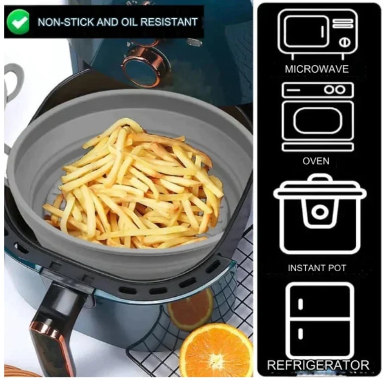 Hot air fryer Silicone grill pan