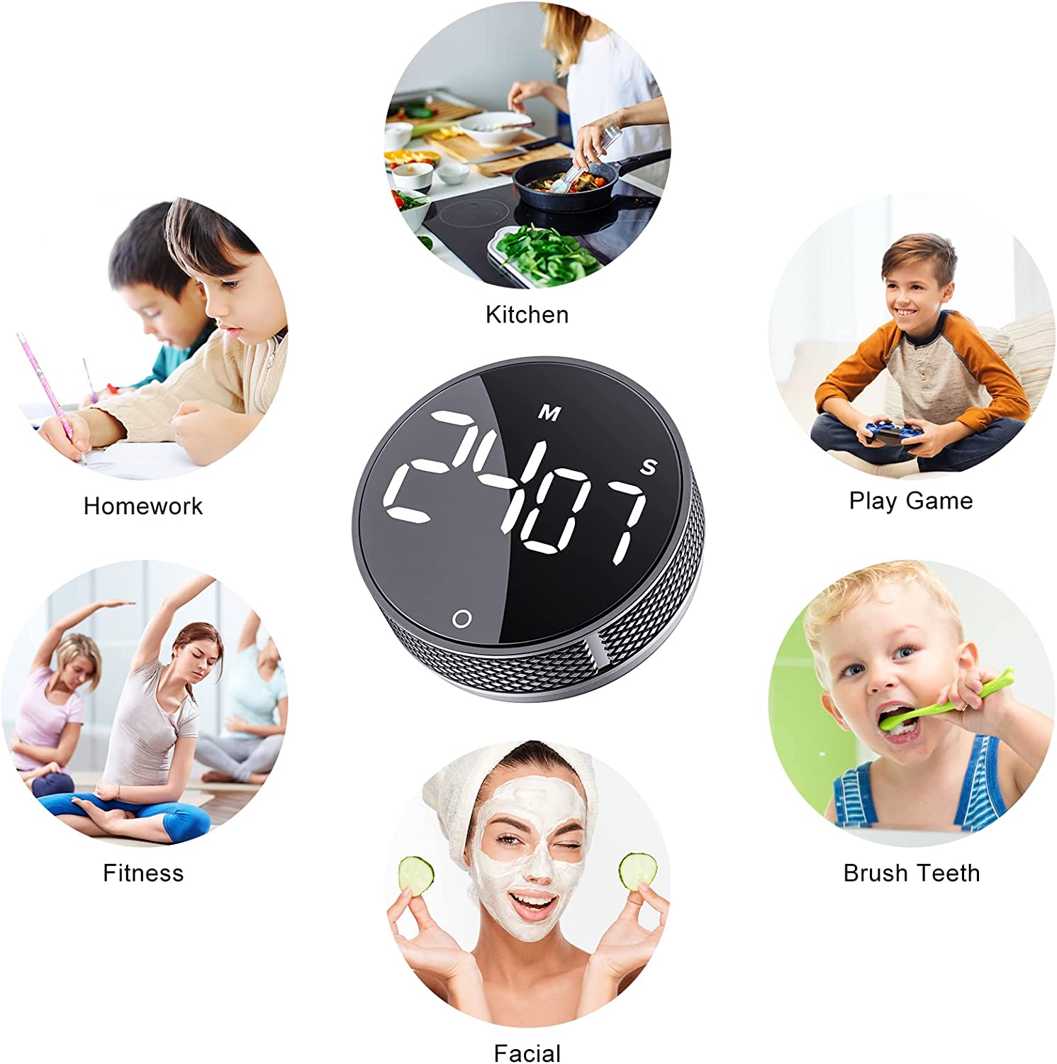 Magnetic Digital Kitchen Timer