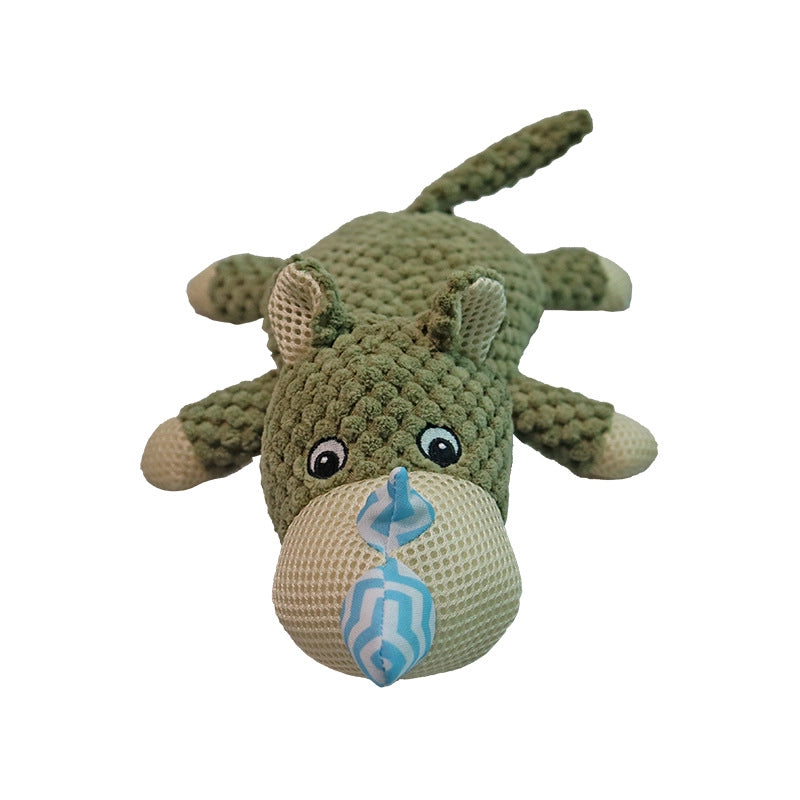 Hot Pet Supplies Dog Bite Toy Dog Sound Toy Pet Toy Plush Dinosaur Dog Toy  Direct Sale