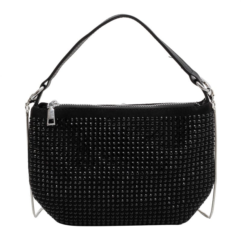 Women's Medium Pu Leather Solid Color Streetwear Square Zipper Underarm Bag
