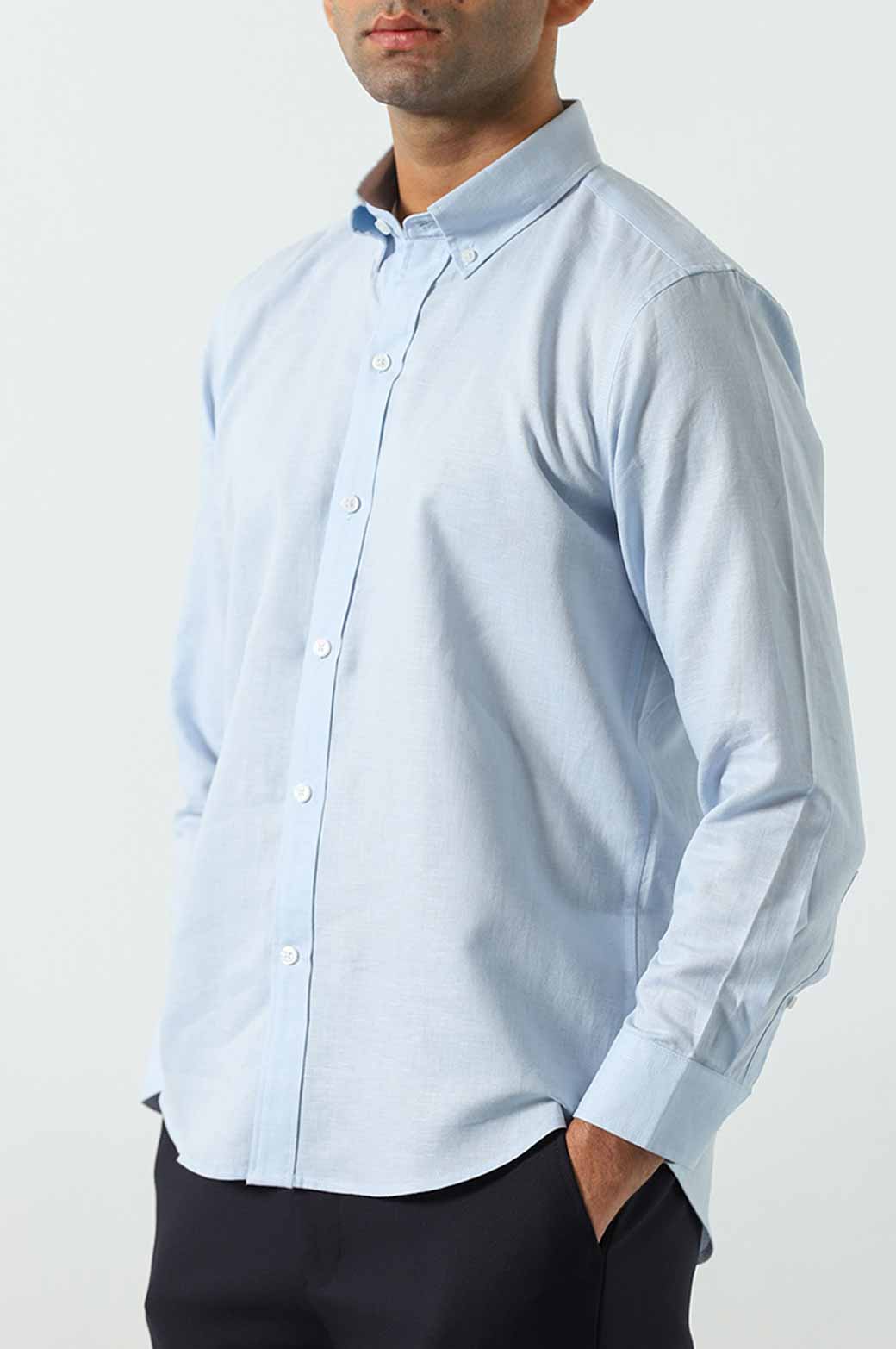 LINEN BUTTON DOWN SHIRT