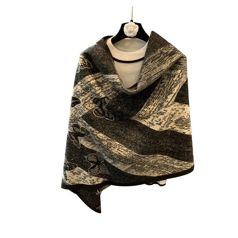 Unisex Vintage Style Classic Style Butterfly Polyester Scarf Shawl