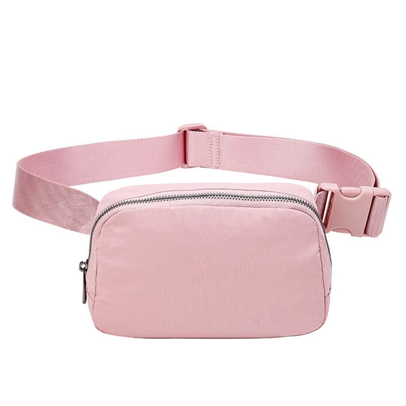 New Lulu Waist Bag Nylon Waterproof Chest Bag Outdoor Sports Running Mobile Phone Bag Men's And Women's Crossbody Bag