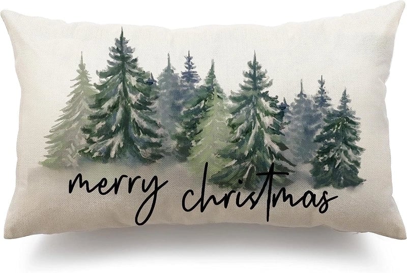 Christmas Vacation Letter Linen Pillow Cases Couch & Sofa Decor