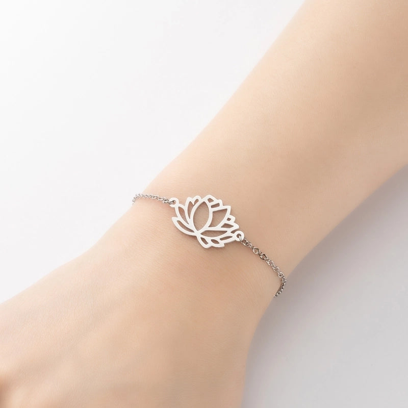 Minimalist Geometric Titanium Steel Bracelets Plating No Inlaid Stainless Steel Bracelets