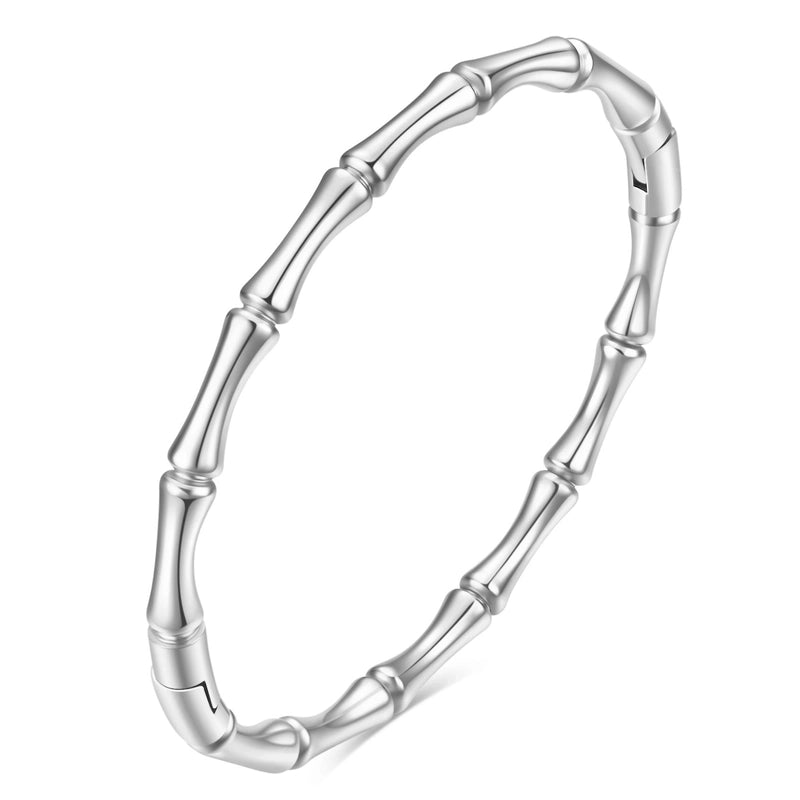 Minimalist Solid Color Titanium Steel Plating Gold Plated Bangle