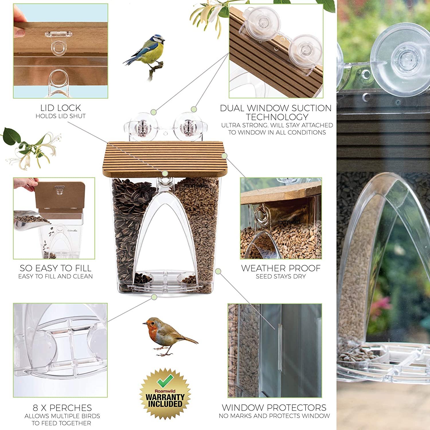 🐦2023 New Year Sale💝 Arch Window Bird Feeder🏠
