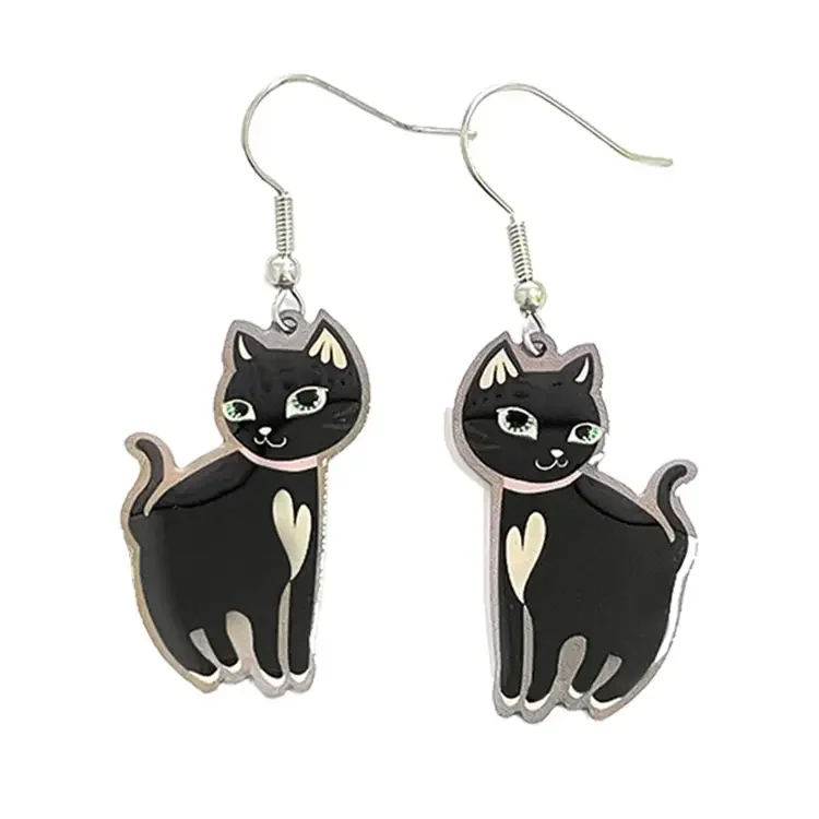 High Quality Custom Pendant Metal Enamel Charms Ornament Earrings For Girl