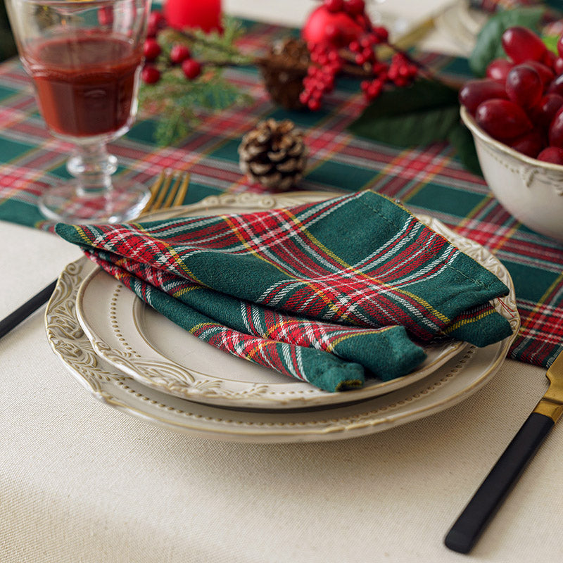 Christmas family home furnishings restaurant hotel Christmas table flag pad tablecloth party party tableware pads