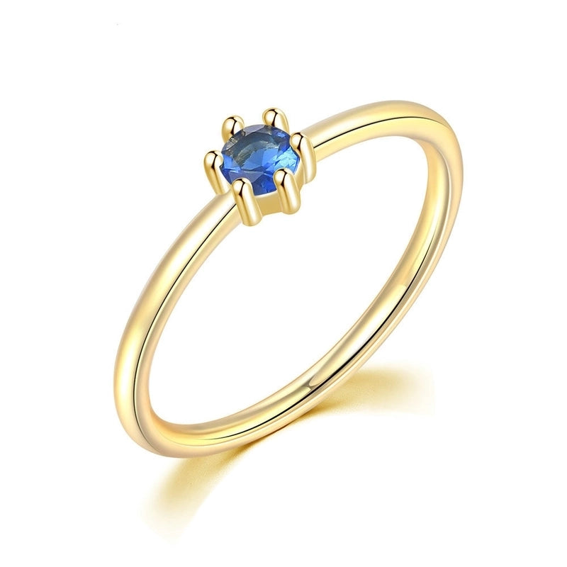 Glam Geometric Copper Gold Plated Zircon Rings