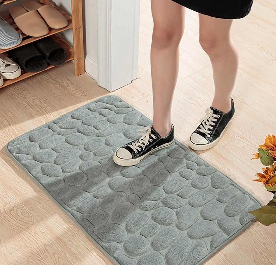 💥Cobblestone Embossed Bathroom Bath Mat