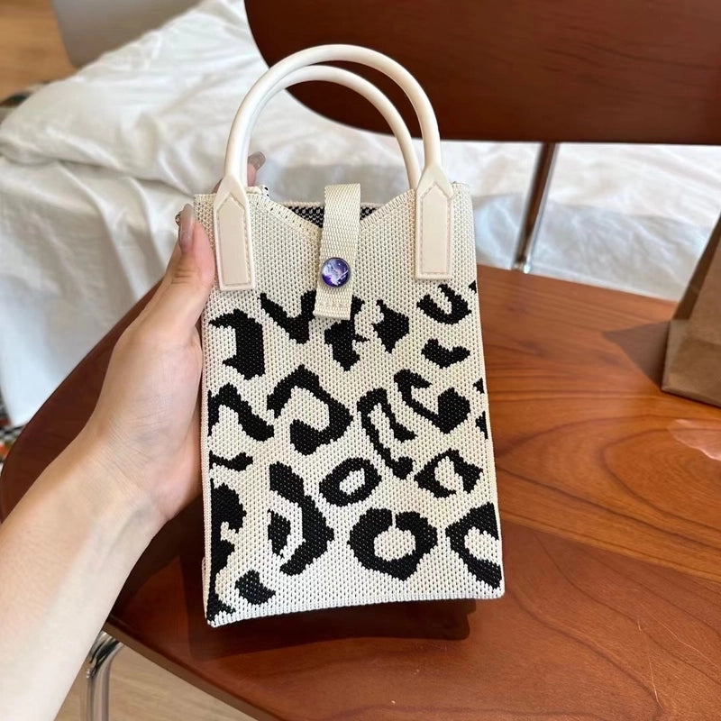 Women's Mini Polyester Geometric Floral Streetwear Square Buckle Crossbody Bag