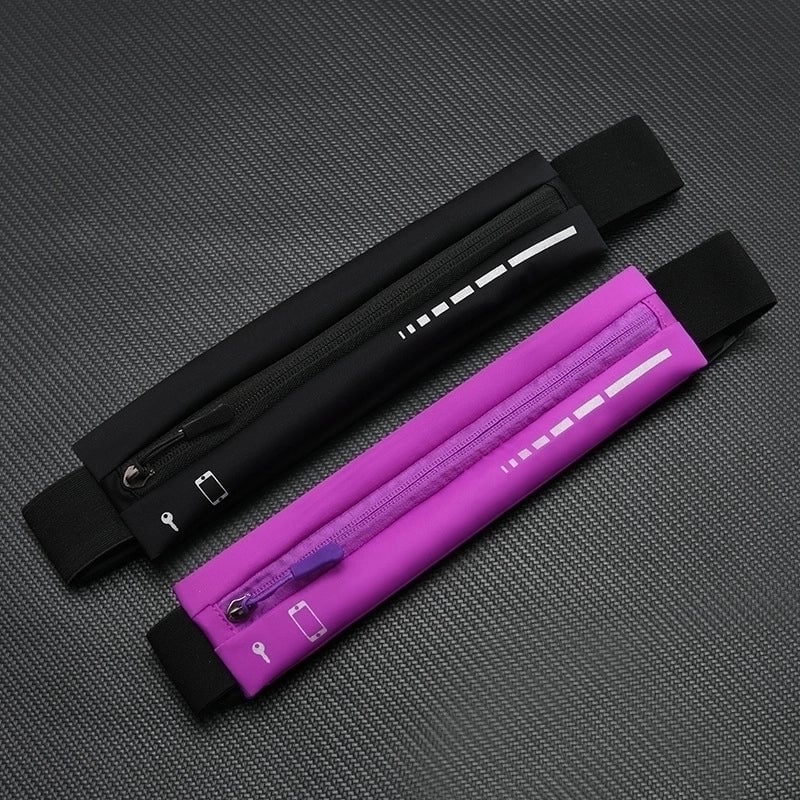 Women's Sports Solid Color Nylon Waist Bags