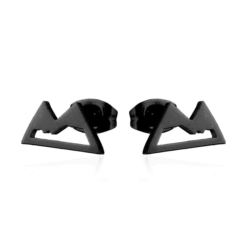 Minimalist Geometric Plating 304 Stainless Steel No Inlaid 18K Gold Plated Earrings