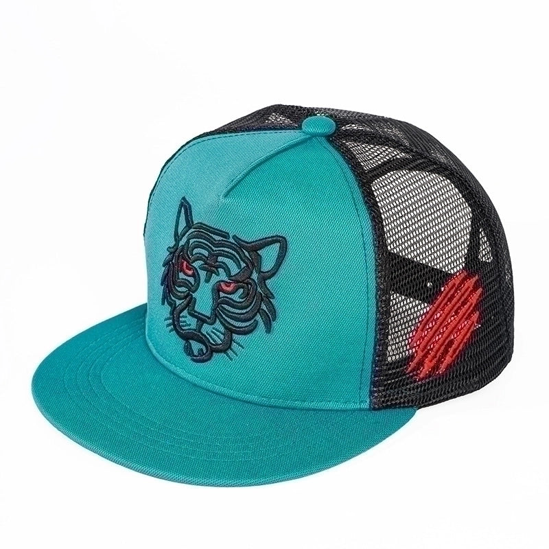 Unisex Classic Style Animal Flat Eaves Baseball Cap