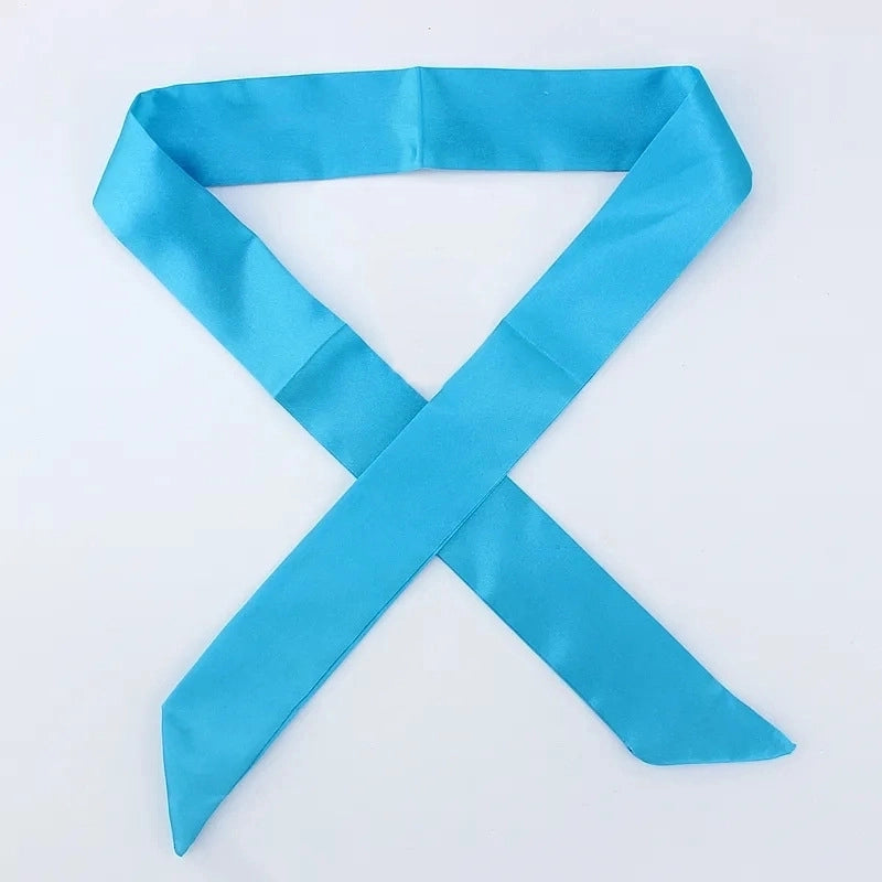 Women's Minimalist Solid Color Satin Silk Scarves