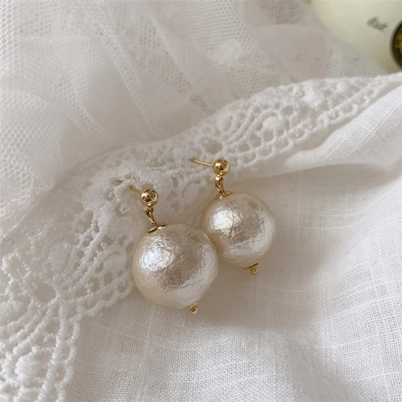 1 Pair Fashion Star Flower Imitation Pearl Alloy Inlay Rhinestones Women's Earrings