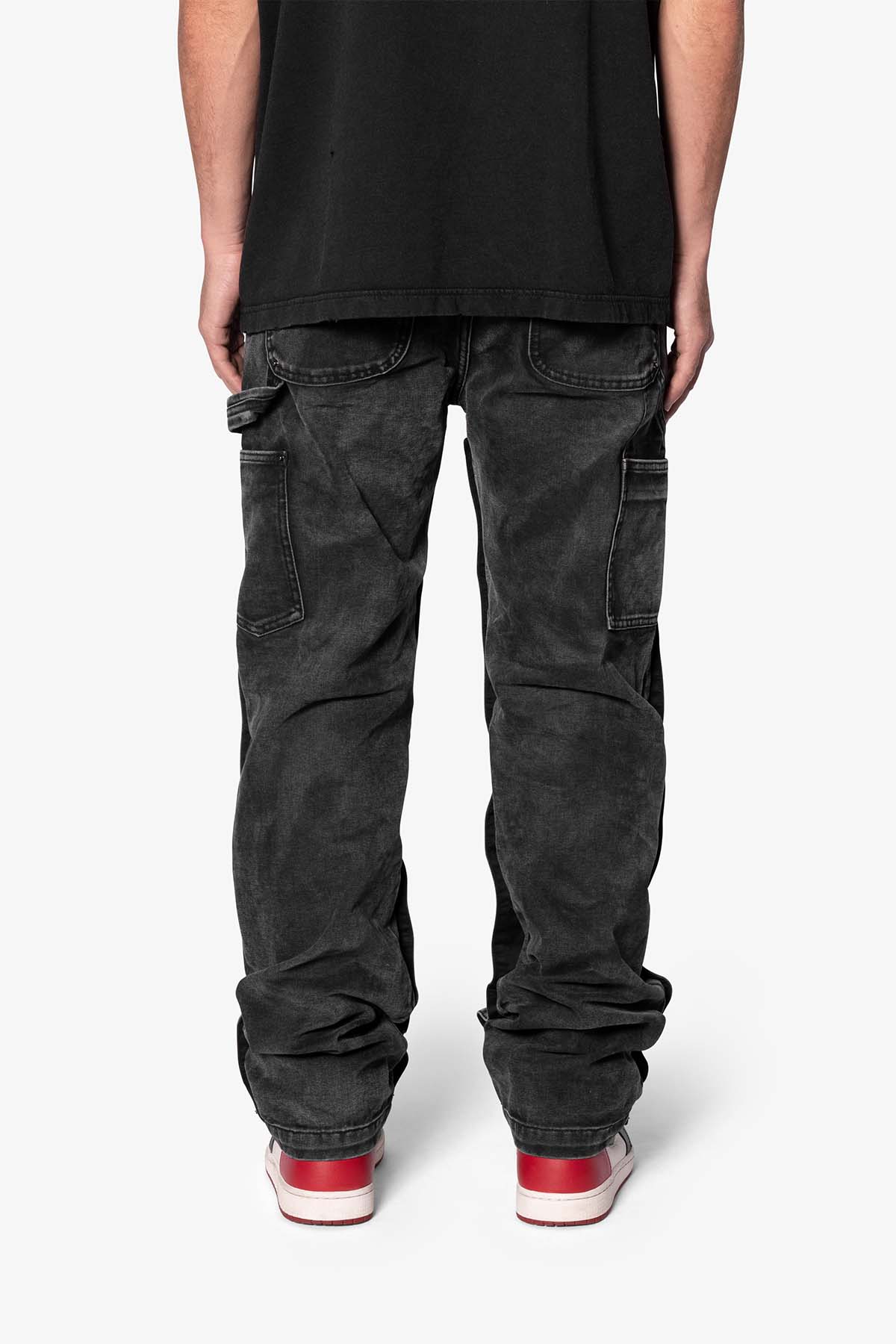 V624 Snap Off Baggy Pants - Vintage Black