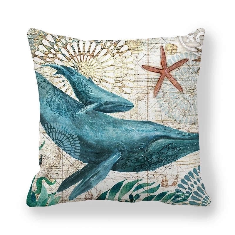 Retro Animal Landscape Fibre Peach Skin Pillow Cases