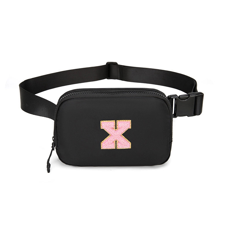 Women's Streetwear Letter Nylon Waist Bags