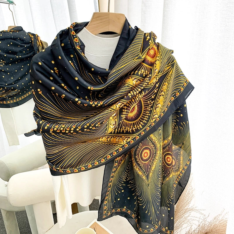 2025 Autumn And Winter New Scarf Popular Leopard Print Scarf Long Women's Shawl Daily Street Snap Scarf Hijab