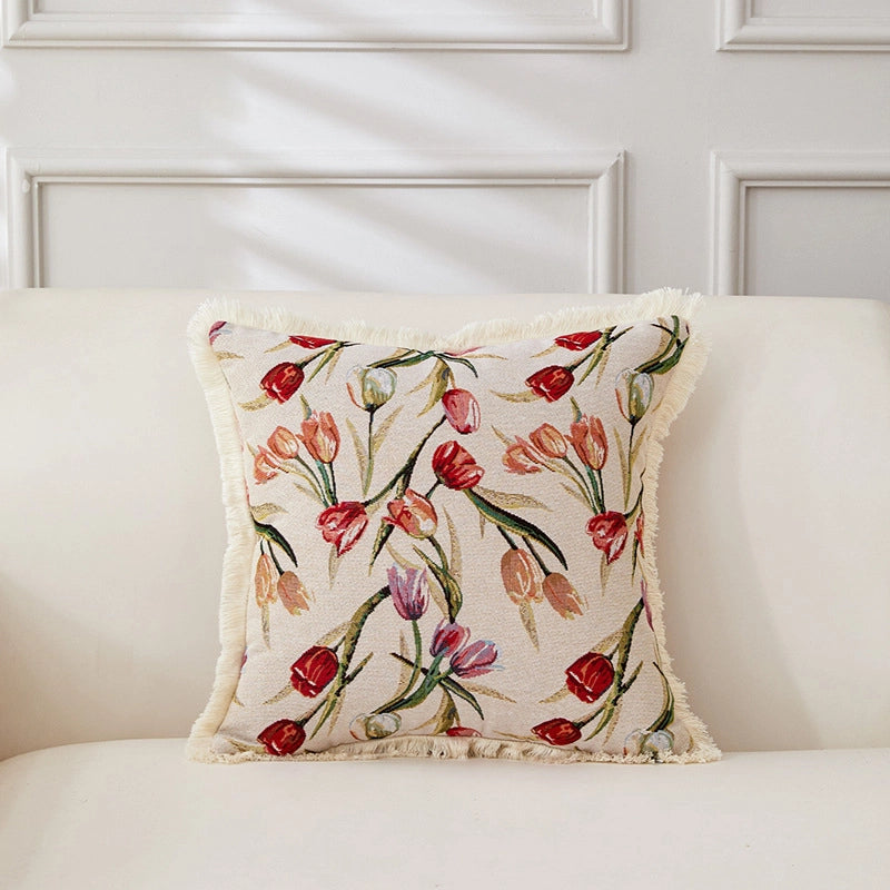 Minimalist Classic Style Geometric Cotton And Linen Pillow Cases
