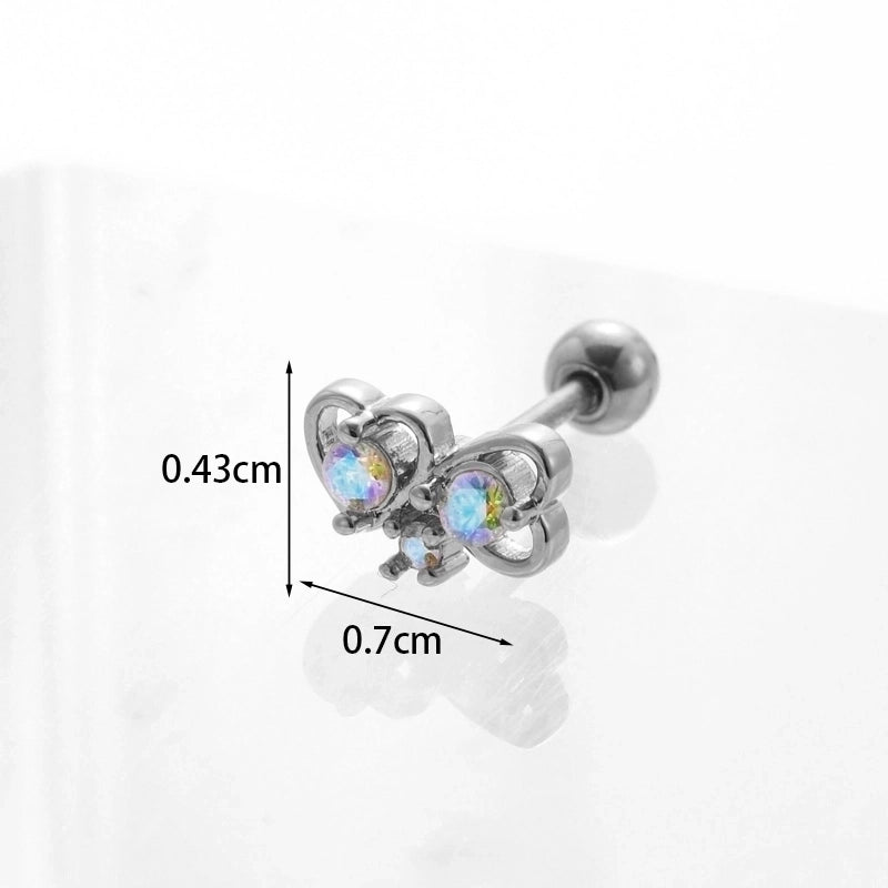 Ear Cartilage Rings & Studs Geometric Copper Plating Artificial Gemstones
