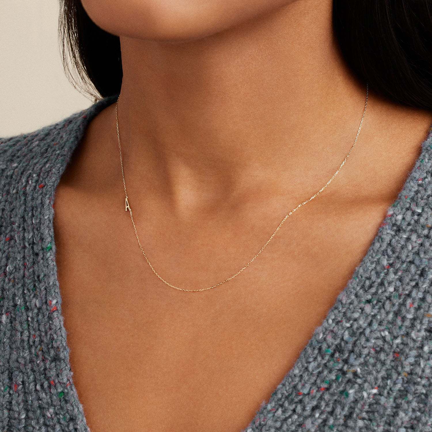 Minimalist Letter Geometric Titanium Steel Electroplating Necklaces