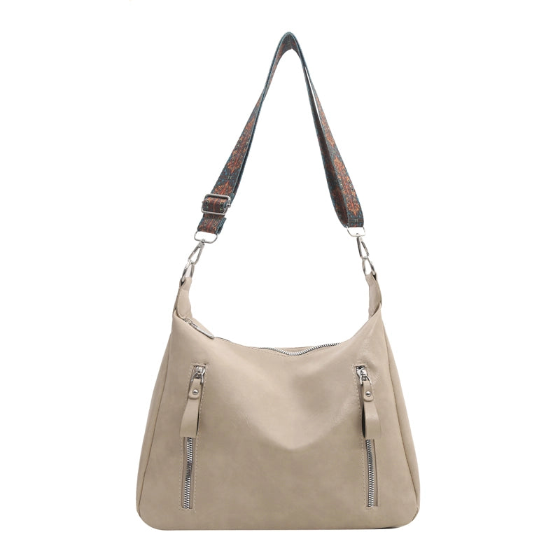 Women's Classic Style Solid Color Pu Leather Shopping Bags