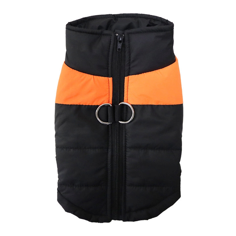 Thickened Autumn/winter Dog Clothes Pet Skiing Jacket Windproof Winter Cotton Vest Seasonal Assault Clothing