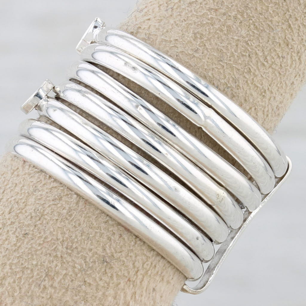 Multi-Band Harem Ring Sterling Silver Size 9.5 Star Moon Cross Heart