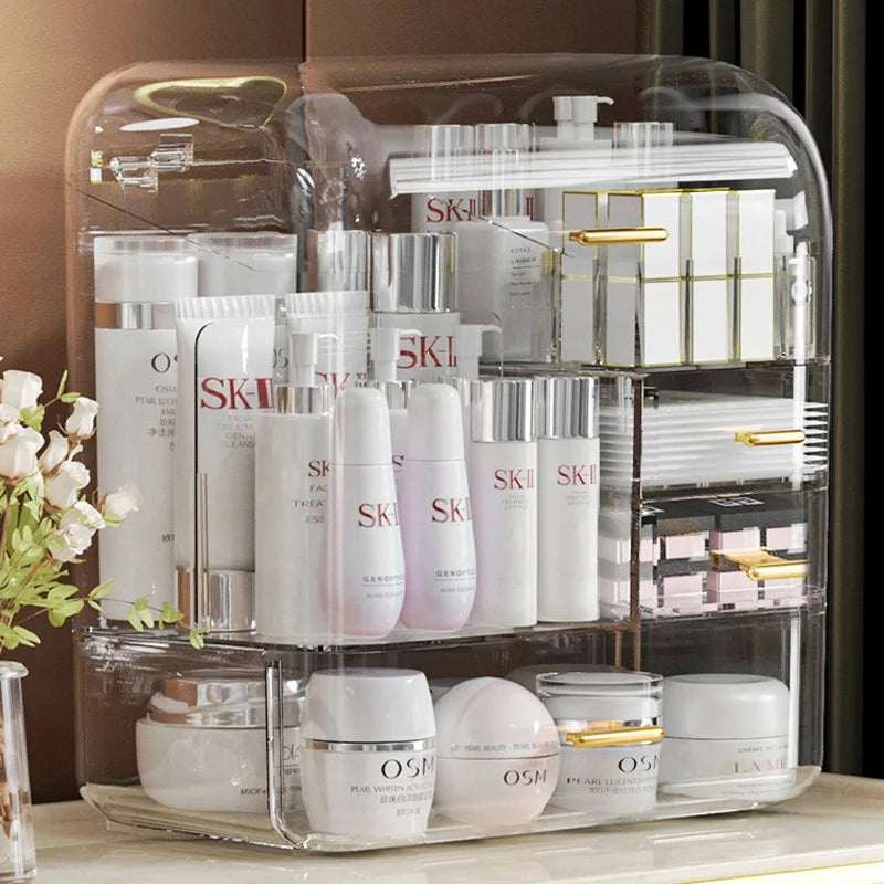 TRANSPARENT MULTI LAYER COSMETIC ORGANIZER