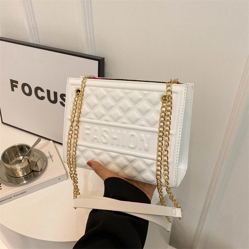 Women's Pu Leather Solid Color Classic Style Zipper Crossbody Bag