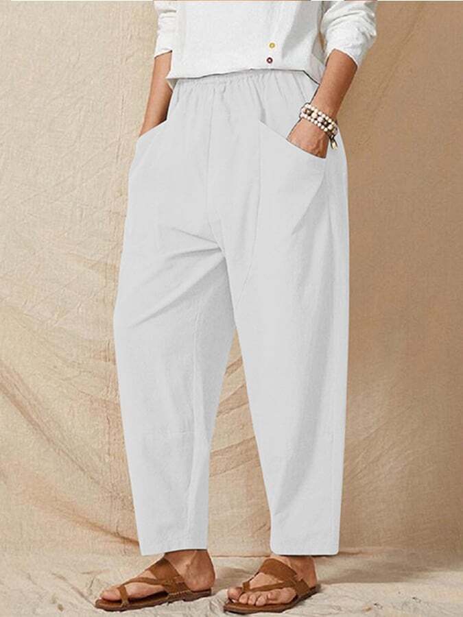 Women's Cotton Linen Loose Casual Pants