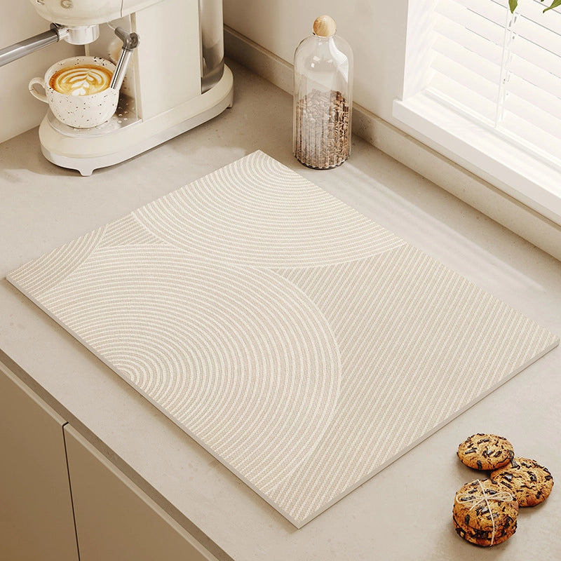 Quiet Wind Tea Bar Machine Water Absorbent Quick-drying Pad Kitchen Bowl Drying Pad Tableware Dining Table Insulation Pad Tea Cup Anti-ironing Pad
