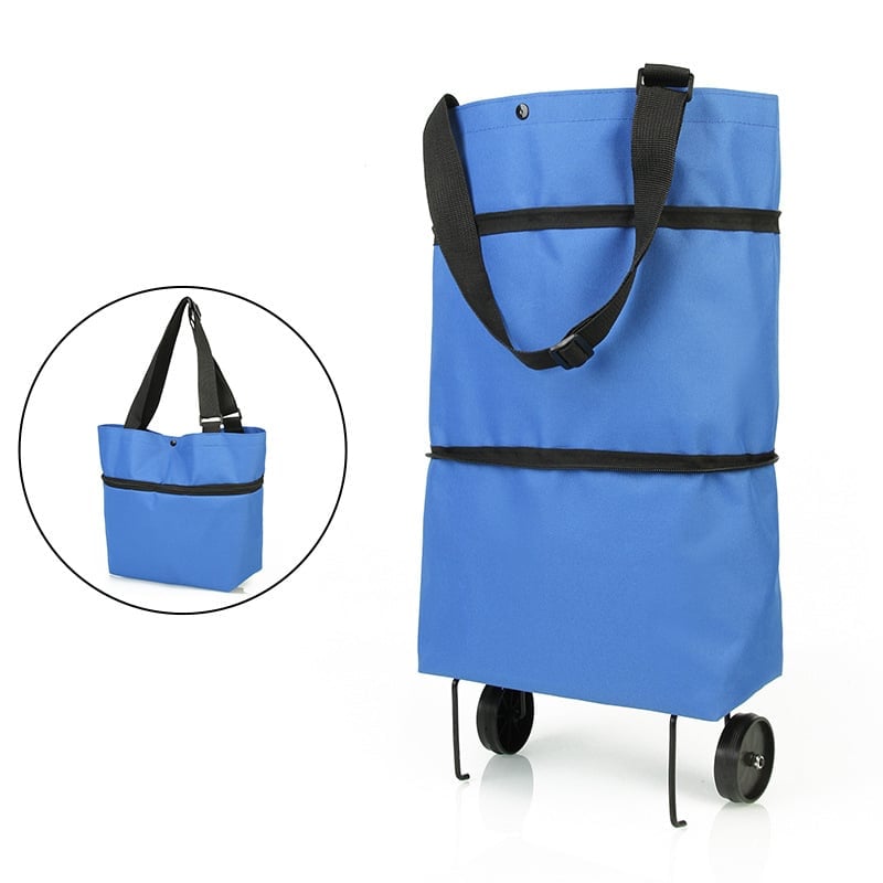 2-in-1 Shopping Bag Folding Green Bag