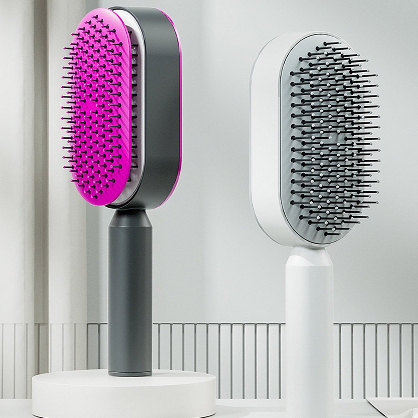 HairGenius Self Cleaning Hair Brush