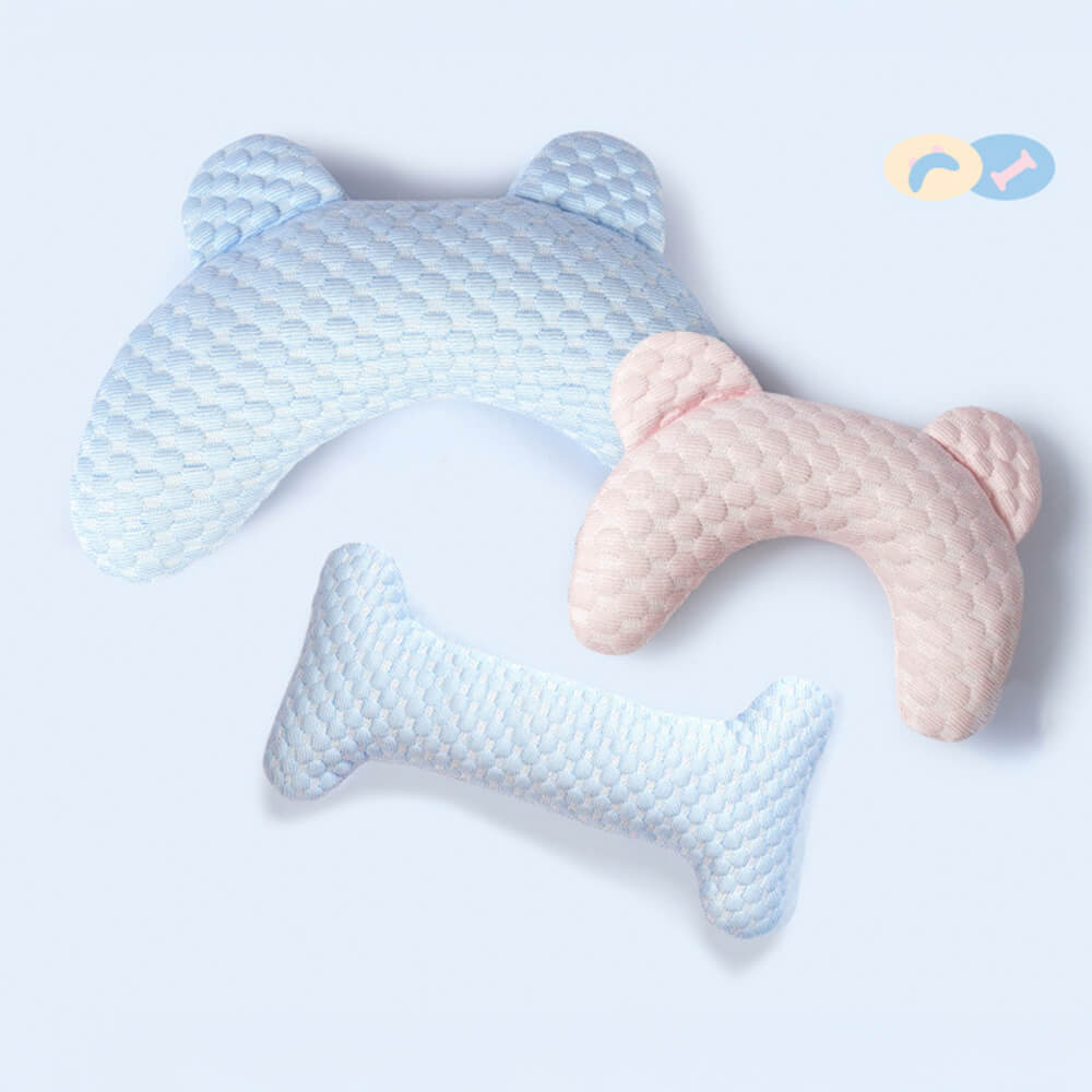 Bear Ear Shaped Cooling - Fiber Neck Support Washable Pet Pillow