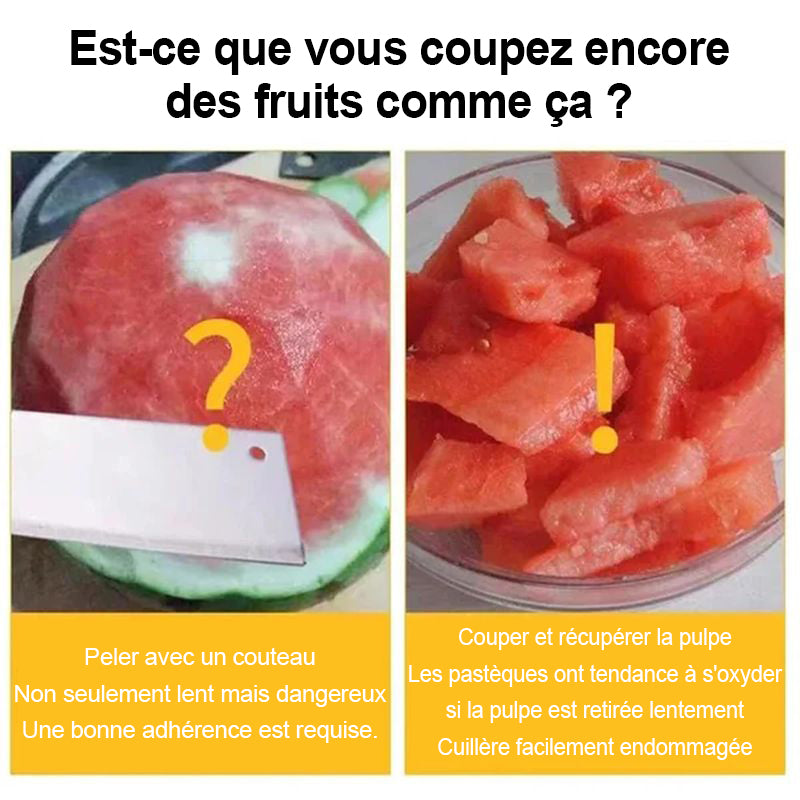 Coupe-fruits multifonctionnel en acier inoxydable