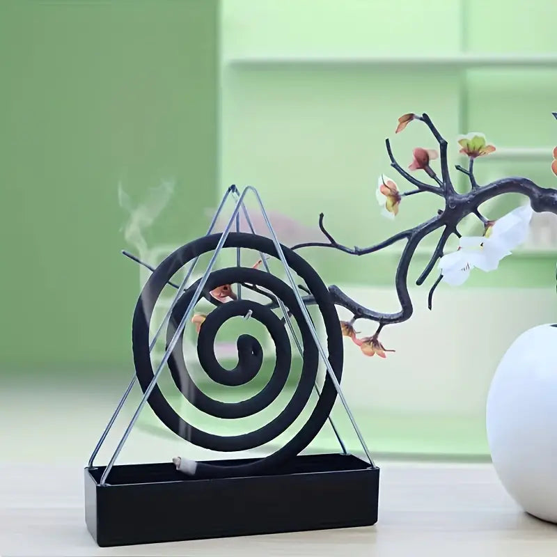 Fireproof Triangle Mosquito Coil Holder Stand in Iron