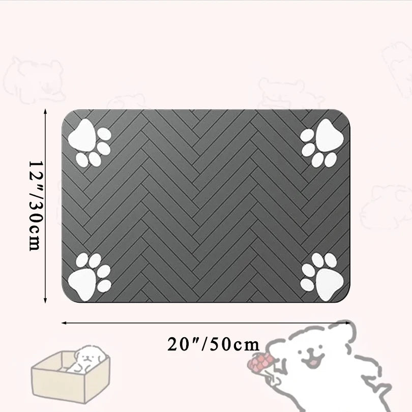 Absorbent Pet Feeding Mat - Waterproof & Non-Slip Pet Placemat